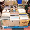 PALLET OF RECORDS INCLUDES POP, ROCK, COUNTRY &