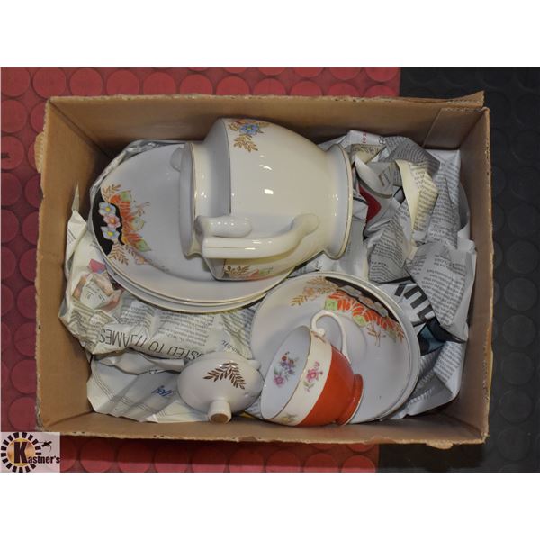 BOX LOT OF FINE CHINA MADE IN OCCUPIED JAPAN