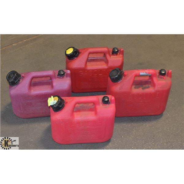 4 X 5 LITER GAS CANS