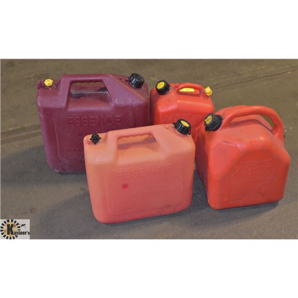 4 X GAS CANS