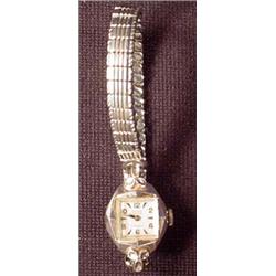 VINTAGE GRUEN LADIES WATCH 10K RGP Bezel