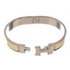 Image 6 : Hermes Ivory Clic Clac Bangle Bracelet