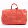 Image 3 : Louis Vuitton Red Damier Infini Leather Keepall Bandouliere 45 cm Duffle Bag