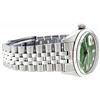 Image 3 : Rolex Mens Stainless Green Diamond 36MM Datejust Wristwatch Oyster Perpetual