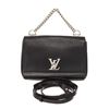 Image 1 : Louis Vuitton Black Pebbled Calfskin Leather LockMe II BB Bag
