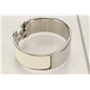 Image 4 : Hermes Ivory Metal Clic Clac Wide Bangle Bracelet PHW