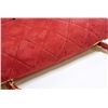 Image 6 : Chanel Vintage Red Quilted Suede Square Classic Single Mini Flap Bag