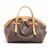 Image 1 : Louis Vuitton Brown Monogram Canvas Leather Tivoli GM Satchel Bag