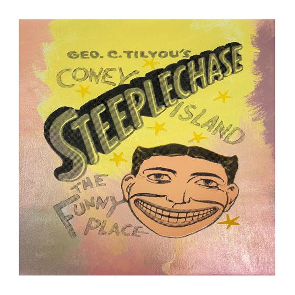 Steepechase, Coney Island by Steve Kaufman (1960-2010)