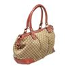Image 2 : Gucci Brown Red Canvas 2 Way Shoulder Bag