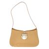 Image 1 : Salvatore Ferragamo Tan Patent Leather Gancini Shoulder Bag