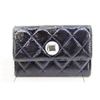 Image 1 : Chanel Classic Black Quilted Lambskin Leather Matelasse Flap Card Holder