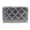 Image 2 : Chanel Classic Black Quilted Lambskin Leather Matelasse Flap Card Holder