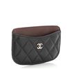 Image 2 : Chanel CC Card Holder Quilted Caviar