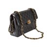 Image 2 : Chanel Black Quilted Lambskin Leather CC Circle Turn-lock Small Flap Shoulder Ba