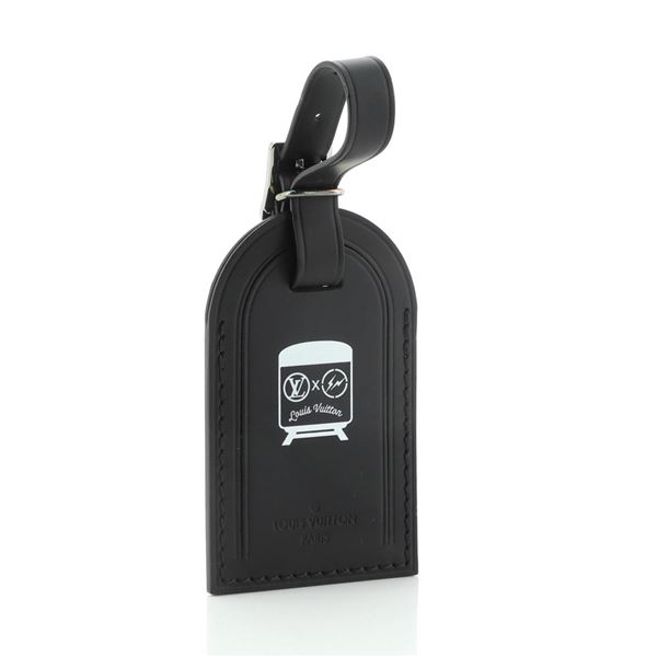 Louis Vuitton Fragment Luggage Tag Leather Black