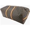 Image 4 : Louis Vuitton Brown Monogram Canvas Leather Keepall 60 cm Bandouliere Duffle Bag