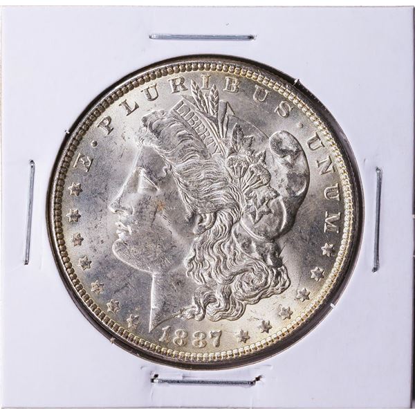 1887 $1 Morgan Silver Dollar Coin CH BU