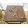 Image 2 : Rustic Modern Wooden Side Table w/ Iron Base 24" x 24" x 24"H