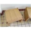 Image 2 : Qty 2 Modern Wooden Side Tables 22" x 20" x 16"H