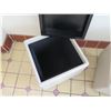 Image 8 : Qty 2 Crate & Barrel Leather Upholstered Ottomans w/ Storage 17" x 17" x 18"H