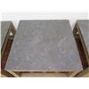 Image 2 : Pottery Barn Coffee Table w/ Natural Stone Top, Laminate Wood Base 26" x 26" x 18"H