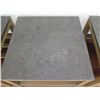 Image 2 : Pottery Barn Coffee Table w/ Natural Stone Top, Laminate Wood Base 26" x 26" x 18"H