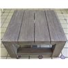 Image 1 : Square Wooden Side Table 26"x26"x16"H