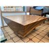 Image 2 : Solid Wood Coffee Table, Natural Rich-Grain Pattern 40" x 38" x 18"H