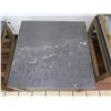 Image 2 : Pottery Barn Coffee Table w/ Natural Stone Top, Laminate Wood Base 26" x 26" x 18"H