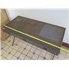 Image 8 : Metal Desk w/ 3 Drawers, X Legs 50" x 24" x 30"H (uneven color on top surface)