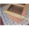 Image 8 : Wooden Glass-Top 2-Door Display Cabinet w/ 4 Interior Drawers 38" x 26" x 29"H (no key, open)