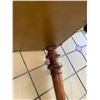 Image 25 : Very Large Painted Wooden Table w/ Drawers & Decorative Pagoda Scene 74"x30"x40"H (1 leg disattached
