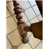 Image 26 : Very Large Painted Wooden Table w/ Drawers & Decorative Pagoda Scene 74"x30"x40"H (1 leg disattached