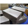 Image 3 : 2-Stor Copper & Mocha Small Kiva Bin Shoe Boxes 6 Pcs 12"x7"x5"H