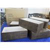 Image 1 : 2-Stor Copper & Mocha Small Kiva Bin Shoe Boxes 6 Pcs 12"x7"x5"H