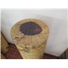Image 2 : Round Solid Wood (Pine?) Column Display Stand? 12" Dia, 42"H