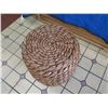 Image 2 : Woven Rounded Side Table  17"D x 20"H