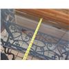 Image 8 : Iron Accent Table w/ Contoured Glass Top 52" x 20" x 31"H