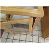 Image 3 : Wooden Glass-Top 2-Door Display Cabinet w/ 4 Interior Drawers 38" x 26" x 29"H (no key, open)
