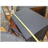 Image 8 : Black Metal Double-Door Cabinet w/ Interior Shelving, Glass Doors 30" x 20" x 34"H