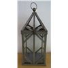 Image 1 : Hanging Glass Candle Holder 13"x13"x32"H (top is broken, see pictures)
