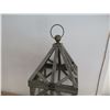 Image 2 : Hanging Glass Candle Holder 13"x13"x32"H (top is broken, see pictures)
