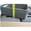 Image 9 : Qty 8 New Woven Shoe Boxes w/ Inset Handles 13"x10"x4.5"H