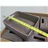 Image 8 : Qty 8 New Woven Shoe Boxes w/ Inset Handles 13"x10"x4.5"H