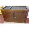 Image 1 : Wooden Storage Cabinet w/ Double Doors 42"L (was meant to have another unit on top of it)