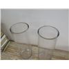 Image 2 : Qty 2 Tall Glass Cylinder Vases 6" Dia, 18"H