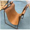 Image 2 : Fireplace Log Holder, Genuine Leather w/ Iron Frame 11.5" x 11" x 14"H