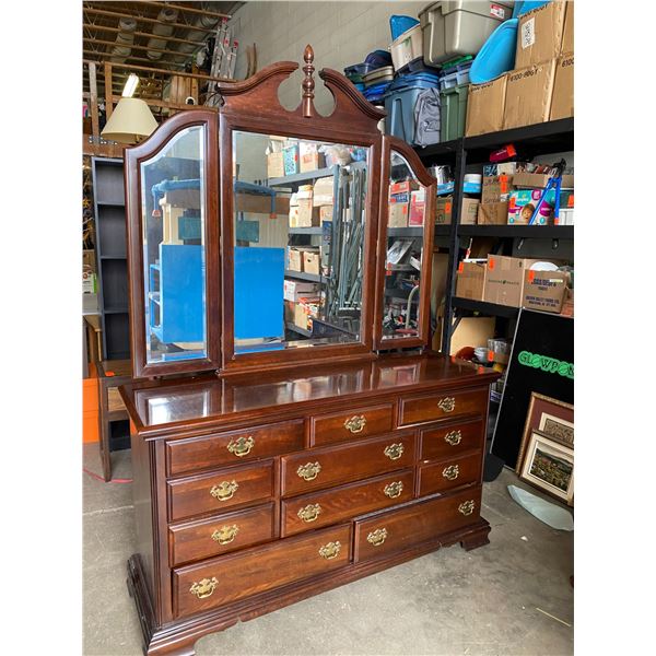 Kincaid dresser and mirror
