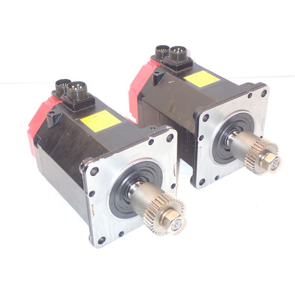 (2) Fanuc # A06B-0142-B575 AC Servo Motors